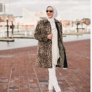 Lined Leopard Coat